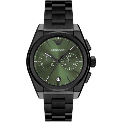 Armani AR11562-C Federico cronografo nero quadrante verde