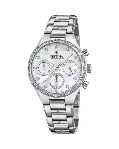 Festina F20401-1 Boyfriend cronografo acciaio madreperla donna