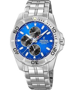 Festina F20445-4 Multifunzione acciaio blu uomo