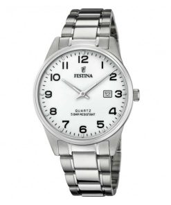 Festina F20511-1 Classico silver bianco con numeri uomo