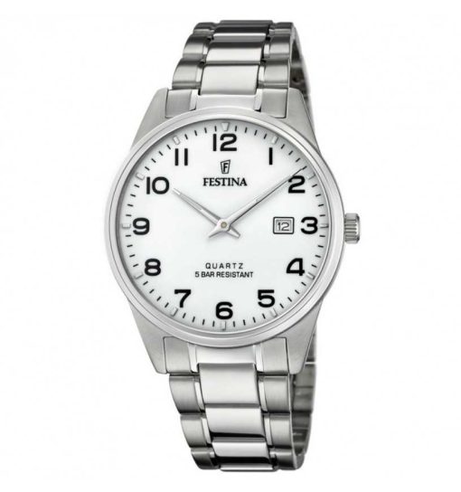 Festina F20511-1 Classico silver bianco con numeri uomo