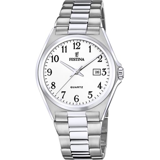 Festina F20552-1 Acero Classics  Silver bianco uomo