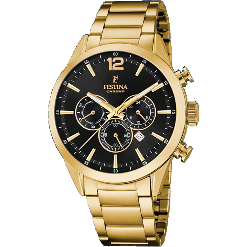 Festina F20633-3 Chrono Sport gold acciaio nero