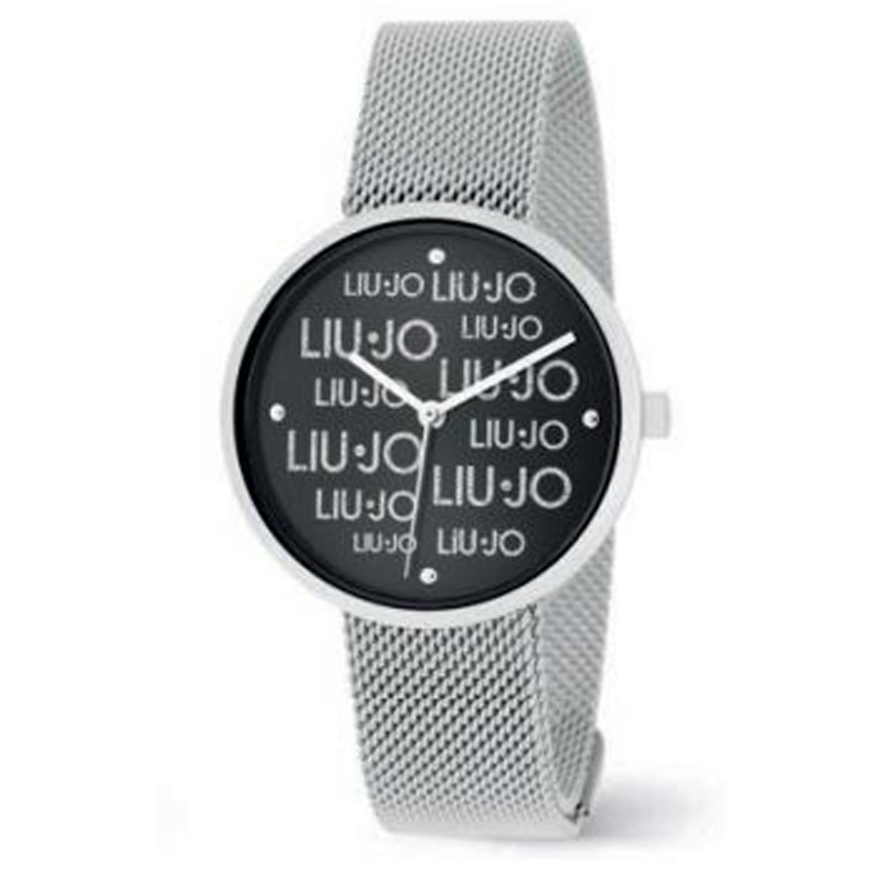Liu Jo TLJ2152 Magic acciaio maglia milano silver e nero con scritte