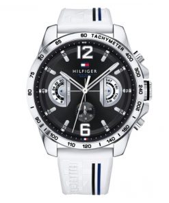 Tommy Hilfiger 1791475 Decker silicone bianco e nero uomo