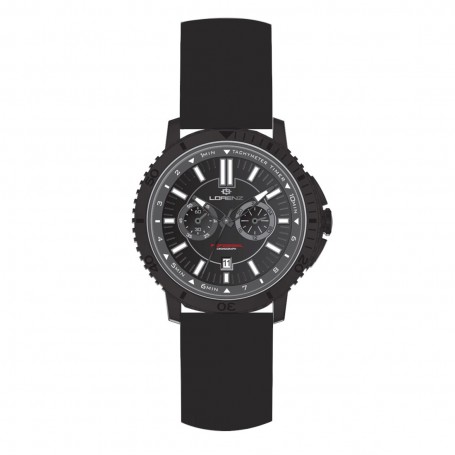 Lorenz 26893DD Sport uomo silicone nero cronografo