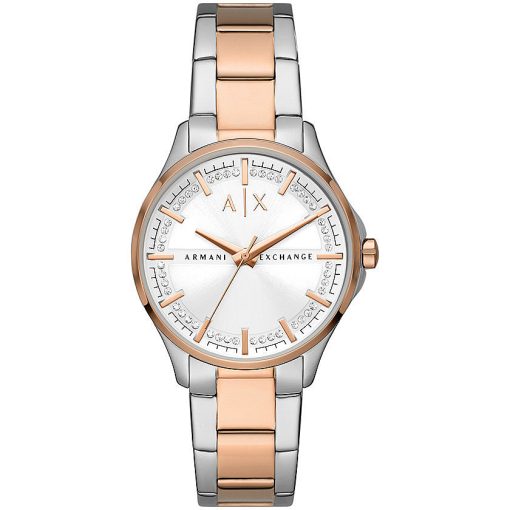 Armani Exchange AX5258-C solo tempo Lady Hampton bicolore ramato donna
