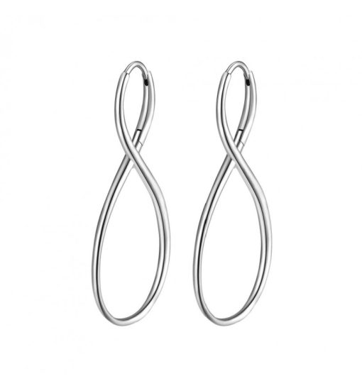 Orecchini acciaio Brosway BBN27 Ribbon pendenti forma infinito