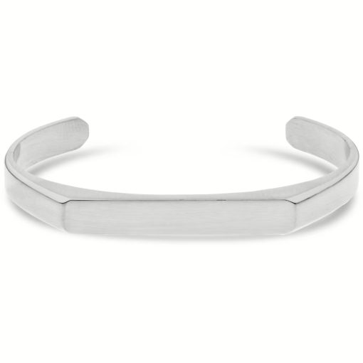Bracciale uomo acciaio silver liscio 6,5x5,2cm Liu Jo MLJ481