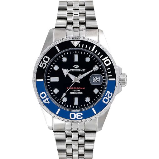 Lorenz 030190BB Submarine Jubilee automatico ghiera nero/blu batman