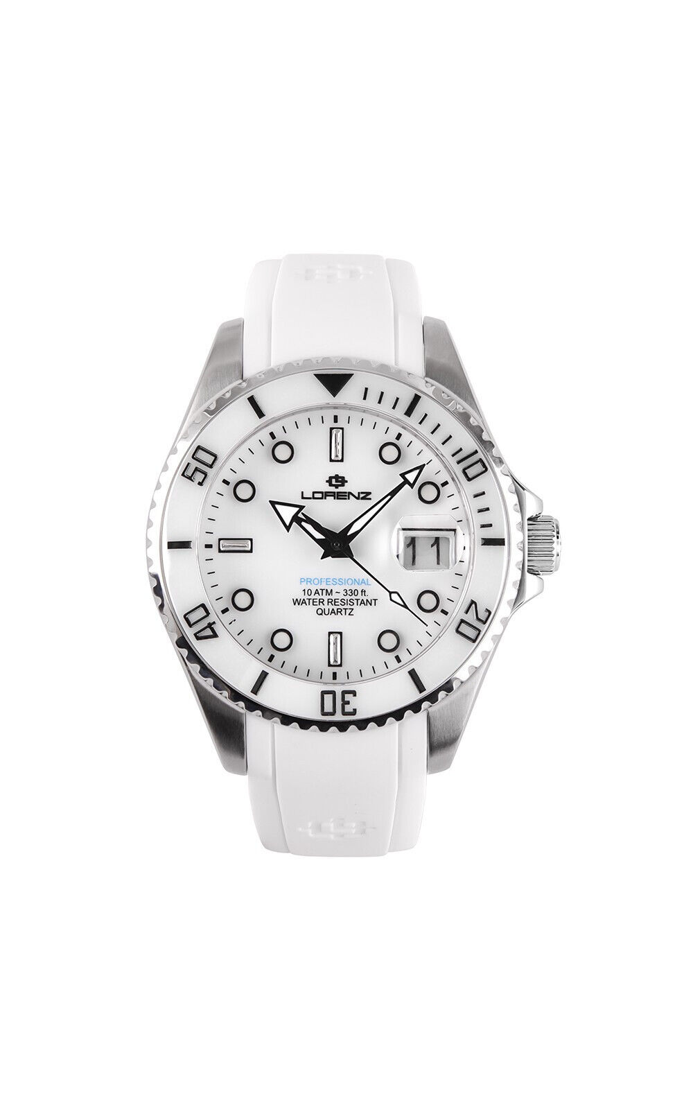 Lorenz 030234BB Diver Professional doppia iniezione bianco silver