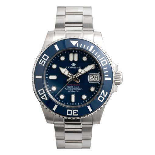 Lorenz 21065FF Automatico Sub Ceramic blu ghiera blu 43mm