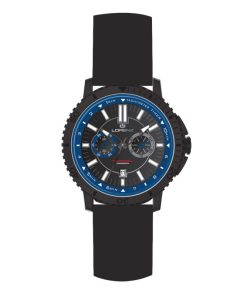 Lorenz 26893EE Sport uomo silicone nero e blu cronografo