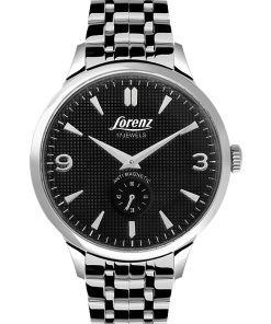 Lorenz 30161FF Classico acciaio e nero con secondiera uomo