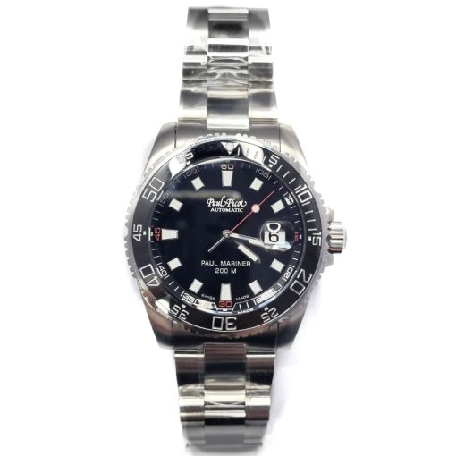 Paul Picot 4352SG-CN Mariner III Automatico ceramic Swiss Made 200 mt nero