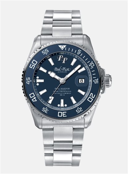 Paul Picot 4354SG-CB Newton 5 Super Chronometer Automatico Swiss Made blu
