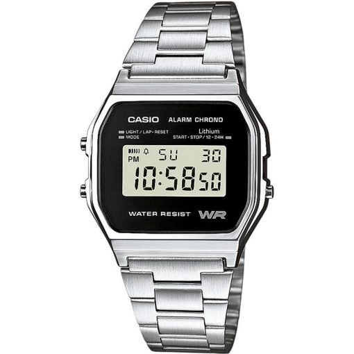 Casio A158WEA-1EF Vintage acciaio unisex