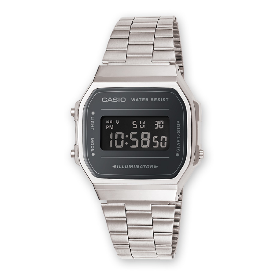Casio A168WEM-1EF Vintage digitale grigio unisex