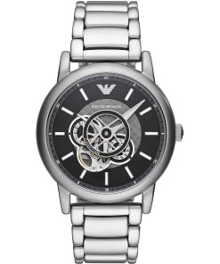 Armani AR60021-C Luigi acciaio nero movimento a vista