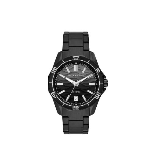 Armani Exchange AX1952-C Spencer acciaio nero graduato uomo