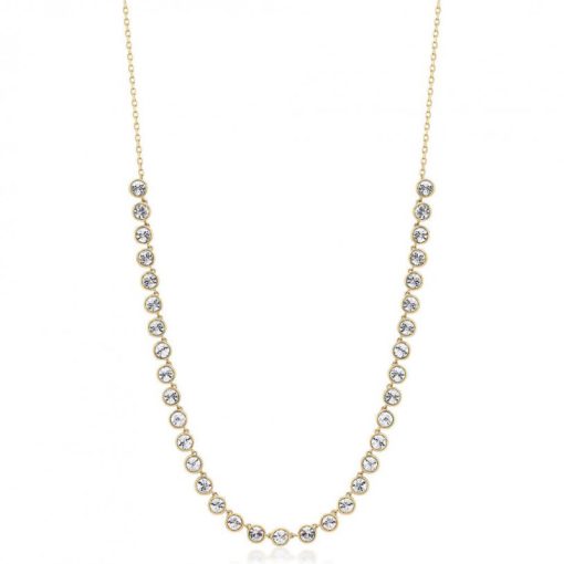 Collana girocollo Brosway BYM157 Symphonia pvd oro con cristalli donna
