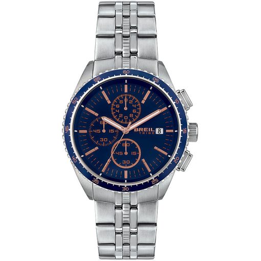 Breil EW0544-C Net Crono Gent acciaio quadrante blu dettagli ramati