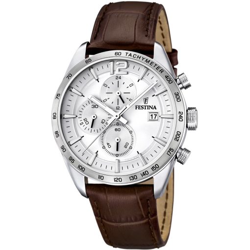 Festina F16760-1 Timeless cronografo pelle marrone uomo