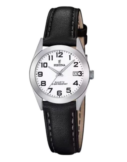 Festina F20447-1 Classics pelle nero e bianco da donna