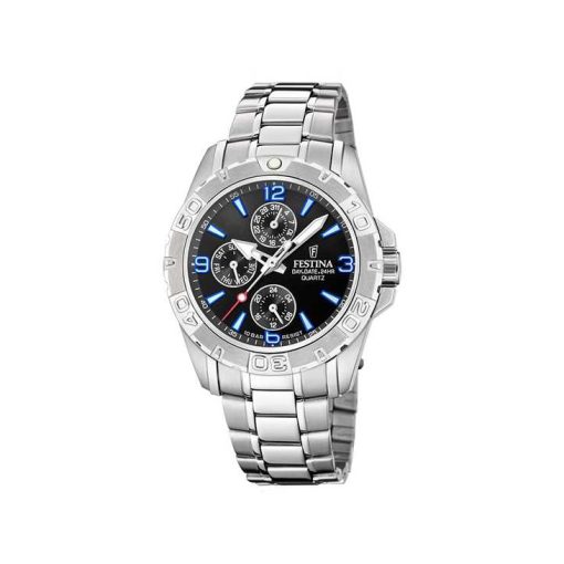 Festina F20666-1 Multifunction collection acciaio nero e blu uomo