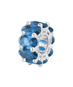 Color charm Brosway FFB01 Fancy argento 925 con oval cubic zirconia colore zaffiro