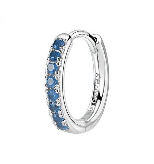 Orecchino singolo a cerchietto Brosway FFB81 Fancy argento 925 con cubic zirconia colore zaffiro