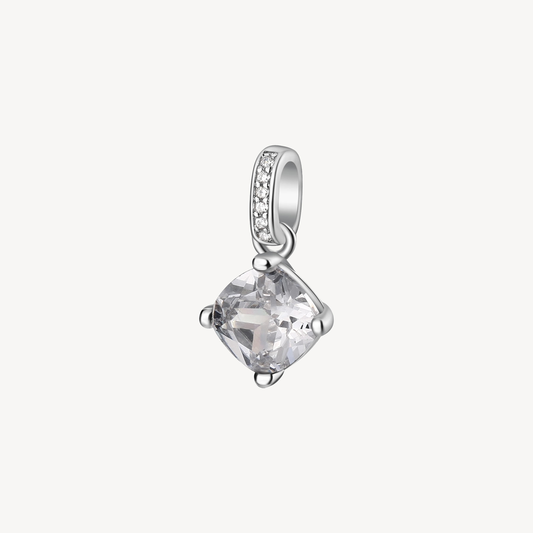 Pendente Charm Brosway FIW26 Fancy argento 925 con zircone bianco