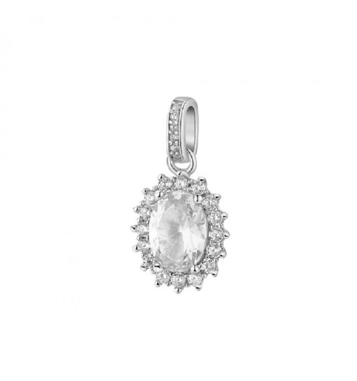 Pendente Charm Brosway FIW32 Fancy argento 925 con zircone bianco