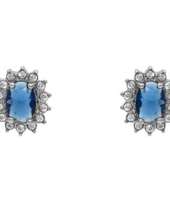 Orecchini Gemma Blu Silver Freddy FJ-10001