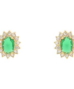 Orecchini Gemma Verde Gold Freddy FJ-10006