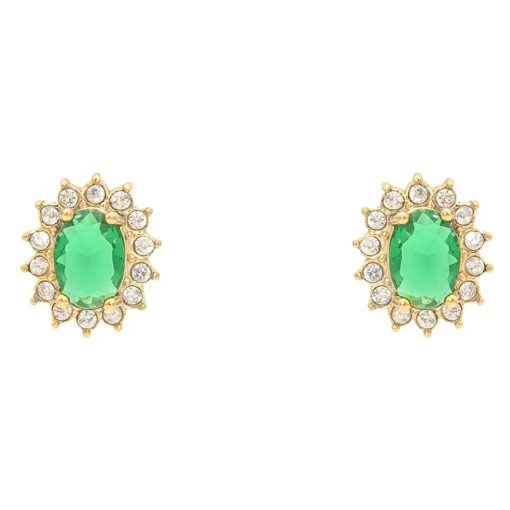 Orecchini Gemma Verde Gold Freddy FJ-10006