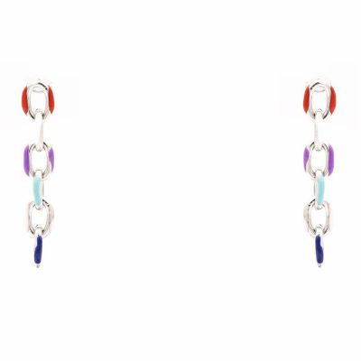 Orecchini Rainbow Silver Freddy FJ-10011