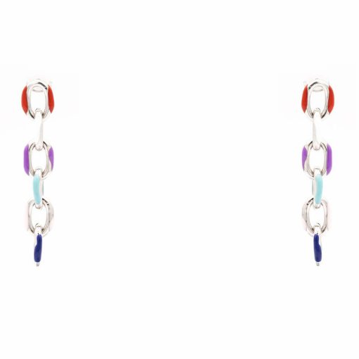 Orecchini Rainbow Silver Freddy FJ-10011