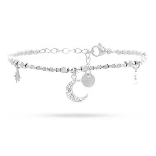 Bracciale Luna e Brillanti Silver Freddy FJ-20002
