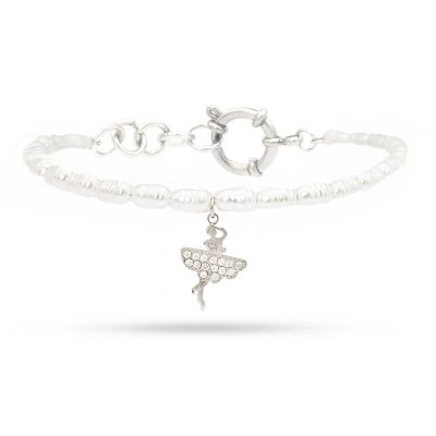 Freddy FJ-20007 Bracciale Ballerina di Brillanti e Perle