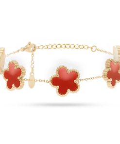 Freddy FJ-20023 Bracciale Gold con Fiori Rossi