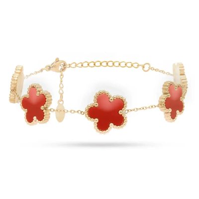 Freddy FJ-20023 Bracciale Gold con Fiori Rossi