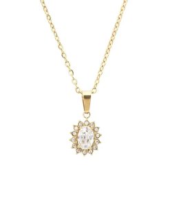 Collana Gemma Bianca Gold Freddy FJ-30008