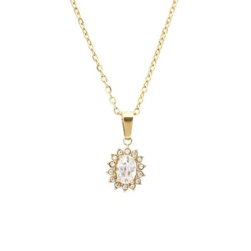 Collana Gemma Bianca Gold Freddy FJ-30008
