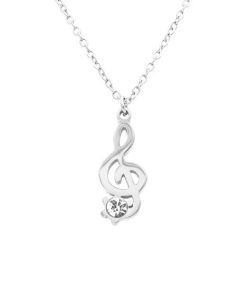 Collana Chiave di Violino Silver con Gemma Freddy FJ-30015