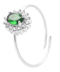 Anello Gemma Verde Silver Freddy FJ-40002