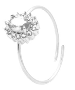 Anello Gemma Bianca Silver Freddy FJ-40004