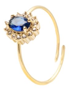 Anello Gemma Blu Gold Freddy FJ-40005