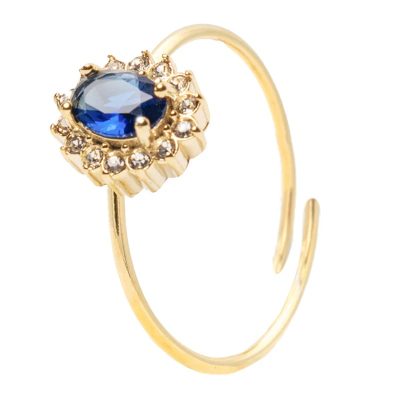 Anello Gemma Blu Gold Freddy FJ-40005