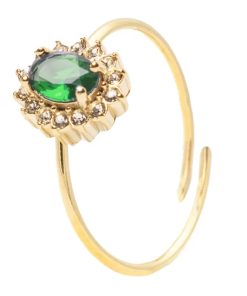 Anello Gemma Verde Gold Freddy FJ-40006